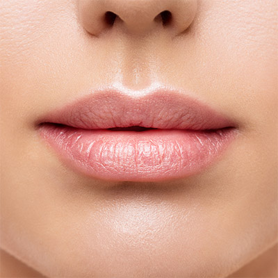 Woman's pink lips